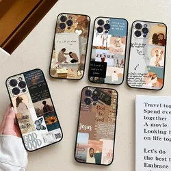 Faith Christian Religious Jesus Phone Case For iPhone 16 15 14 11 12 13 Mini Pro XS Max Cover 7 8 Plus X XR SE 2020 Funda Shell