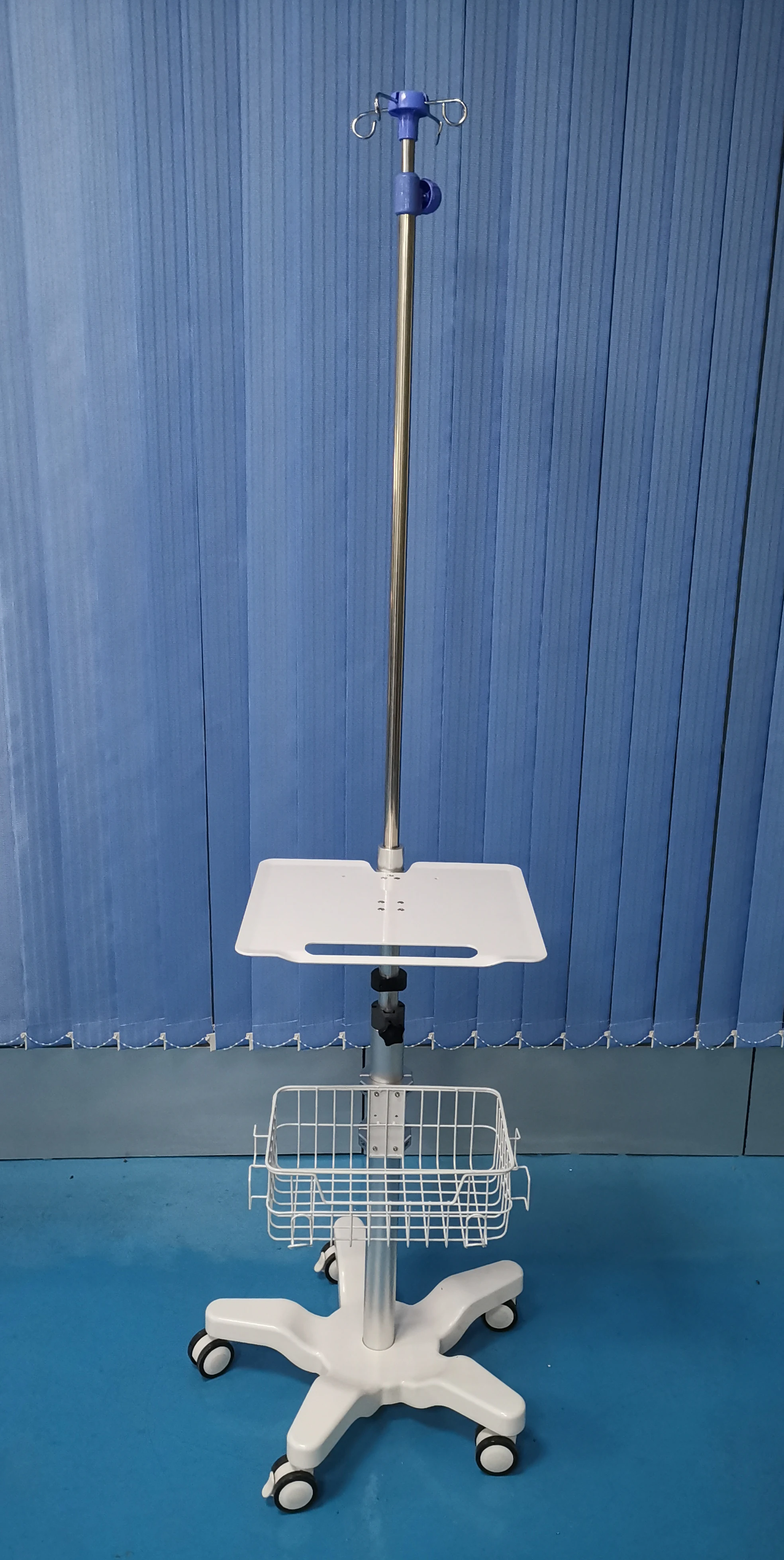 Troli Stainless Steel Pompa Infus Rumah Sakit