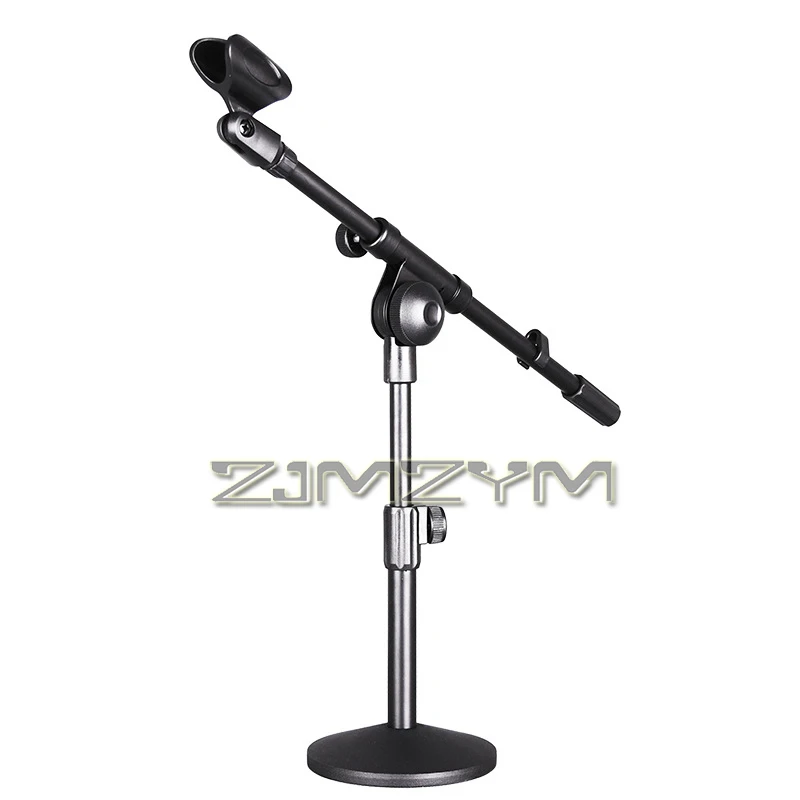 Support de Microphone de Bureau Polyvalent et Stable, Rotation à 360 °, avec Base en Métal