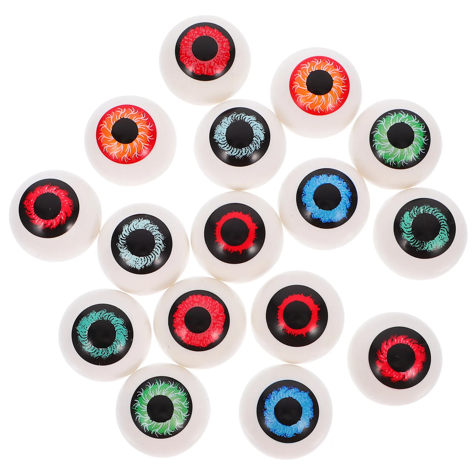 

16Pcs Eyeball Props Plastic Realistic Scary Halloween Fake Eyeballs Horror Party Decoration Accessories Halloween Eyeball