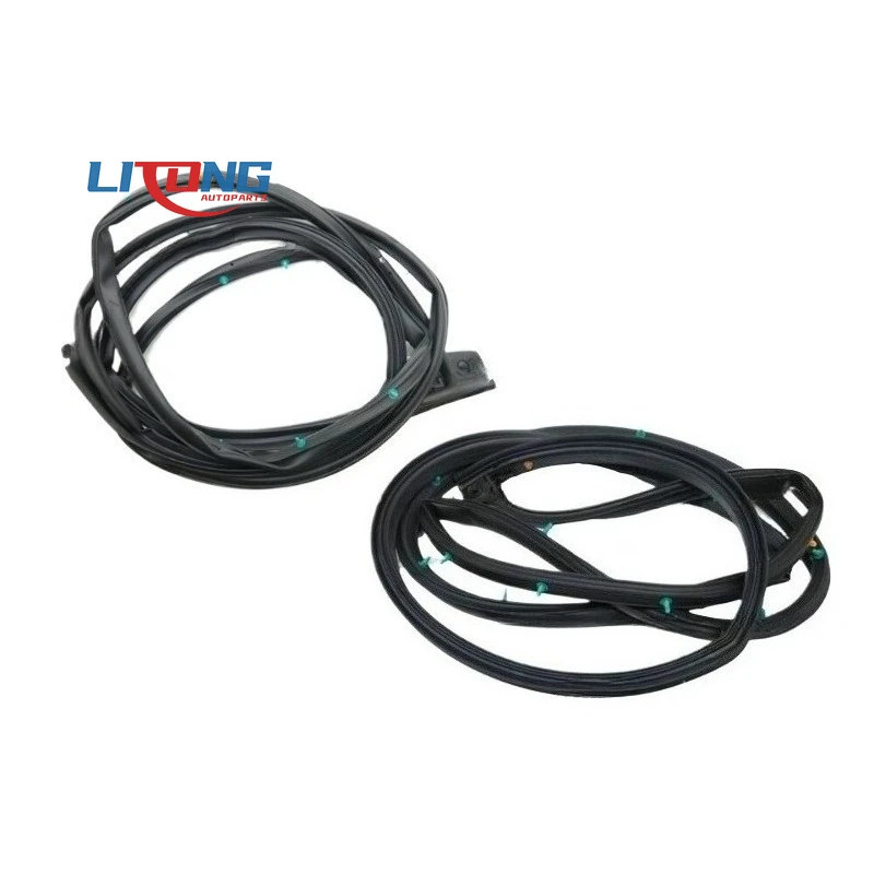 

821302V00 1pair Front Door Weatherstrip LH RH Set For Hyundai 2012-2017 Veloster Base Hatchback Turbo R-Spec Value Edition 1.6L