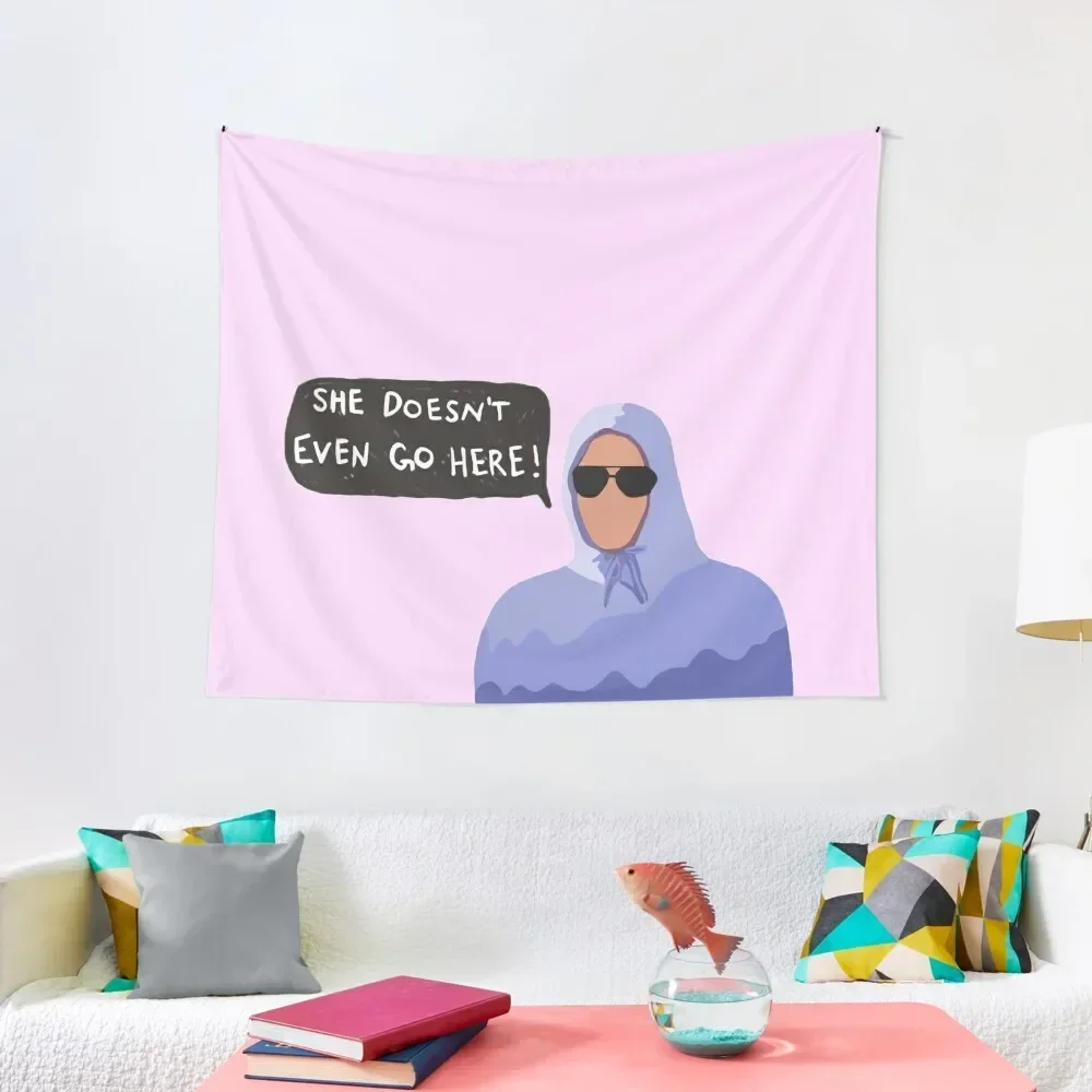 

She Doesn't Even Go Here! Tapestry Home Decoration Custom Room Decor Funny Tapestry