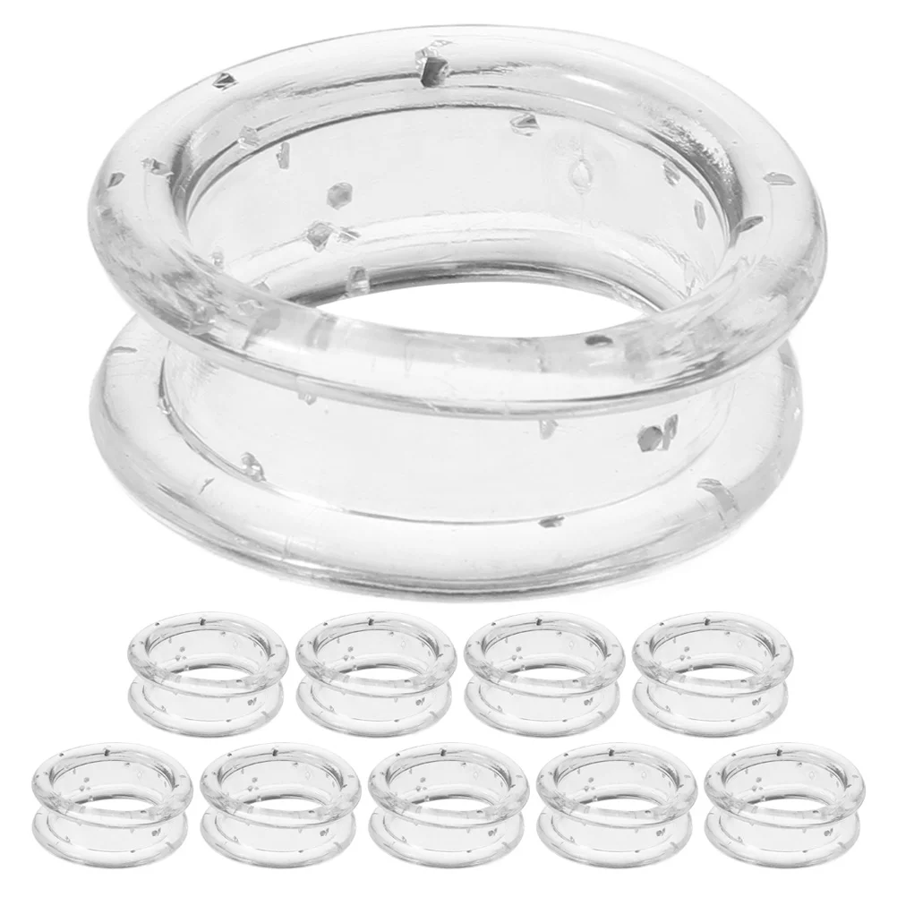 

10Pcs Hair Scissors Finger Protector Rings Silicone Grips for Barber Grooming Shears Comfortable Ergonomic Design