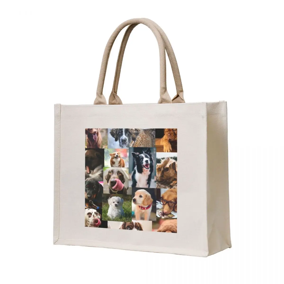 

Dog and Puppy Collage Tote Bag shopper bag woman shopper bags personalized tote bag