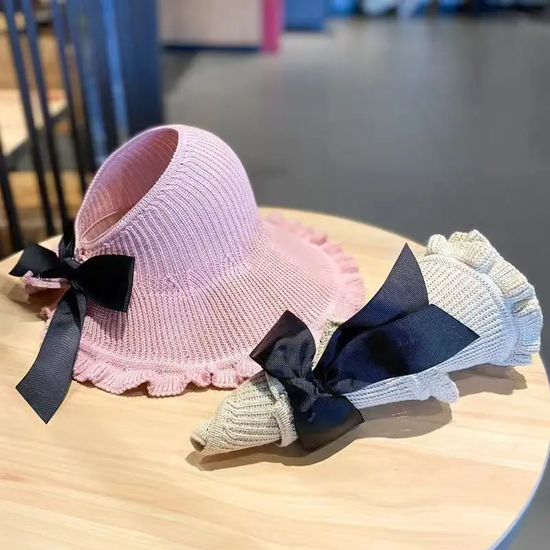 موجة حافة فارغة أفضل قبعة المرأة الصيف في الهواء الطلق حماية الشمس قبعة بواقٍ للشمس السفر شاطئ قبعة الشمس لفة كبيرة حافة القش قبعة قبعات الشاطئ