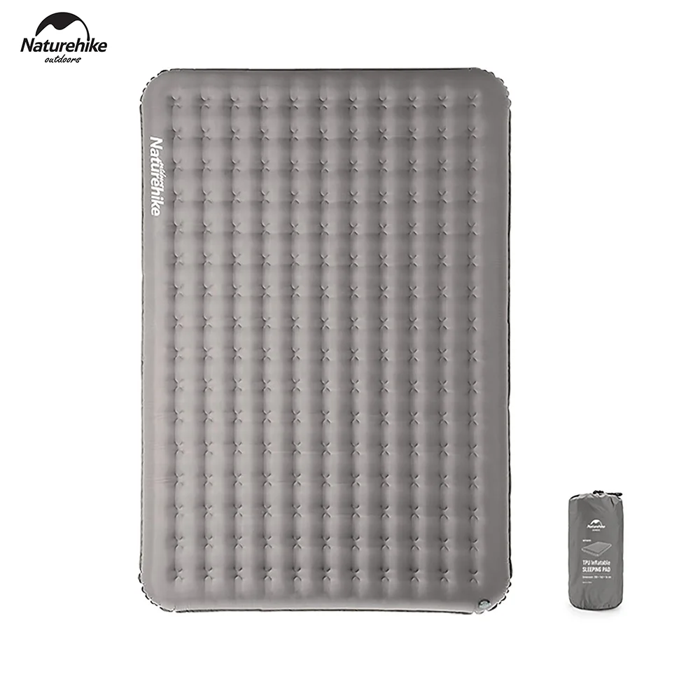 

Naturehike portable 16cm thickness TPU inflatable classical air bed double sleeping pad camping mattress