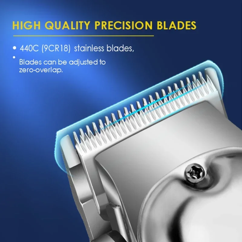 NEW WMARK NG-2037  All-metal Cordless Hair Clipper Electric Hair Clipper 2500mAh Hair Cutting Machine