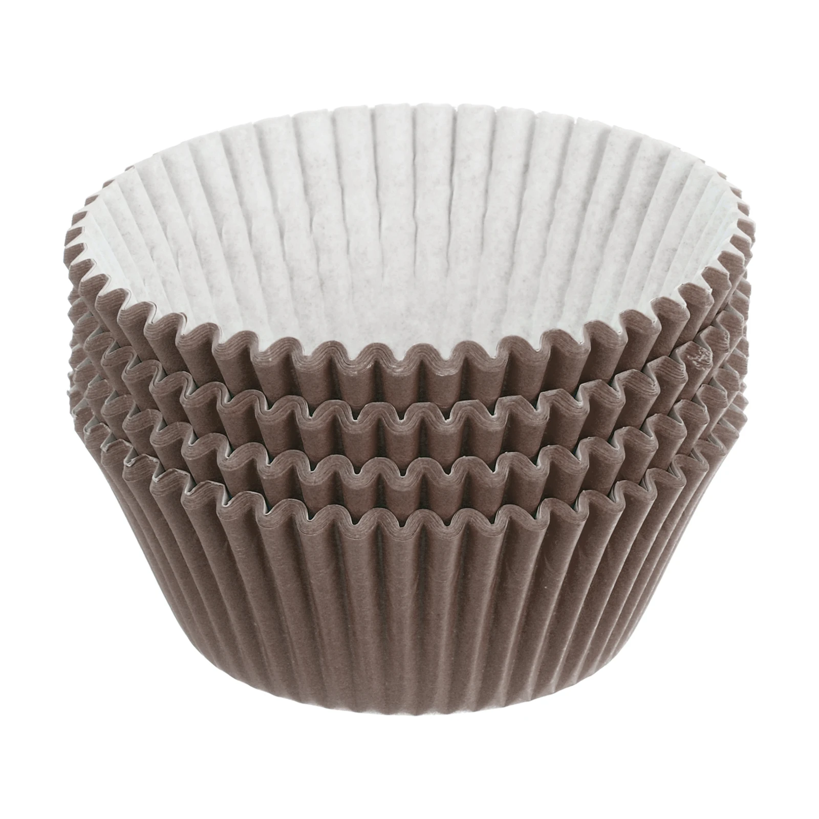 100 Pcs Cupcake Liners, Muffins Paper Baking Cups Wrappers Standard Greaseproof for Baking Cupcake Wrapper, Brown