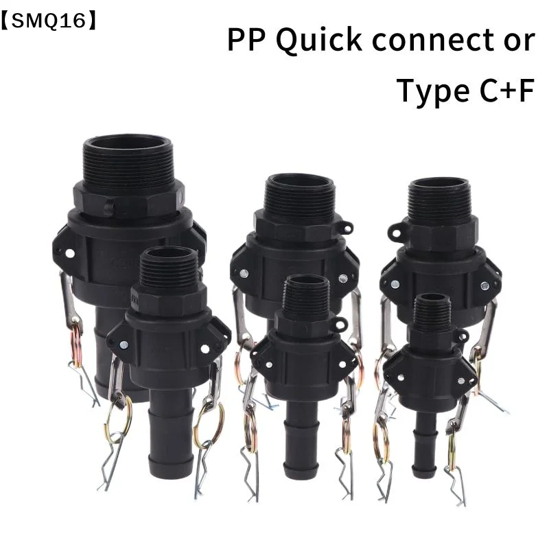 PP Quick Joint Type C+F Chemical Plastic Acid And Alkali Resistance Flexible Buckle Type Hose Quick Connection Head C300【SMQ】