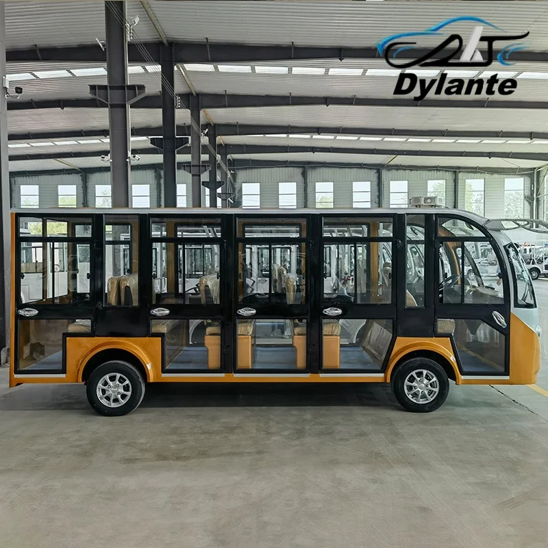 حافلة مكوكية فاخرة سيارة كهربائية حافلة لمشاهدة معالم المدينة بطارية ليثيوم تعمل بالطاقة جولة حافلة 7000 واط عالية الطاقة مدينة مركبة حافلة كهربائية #6