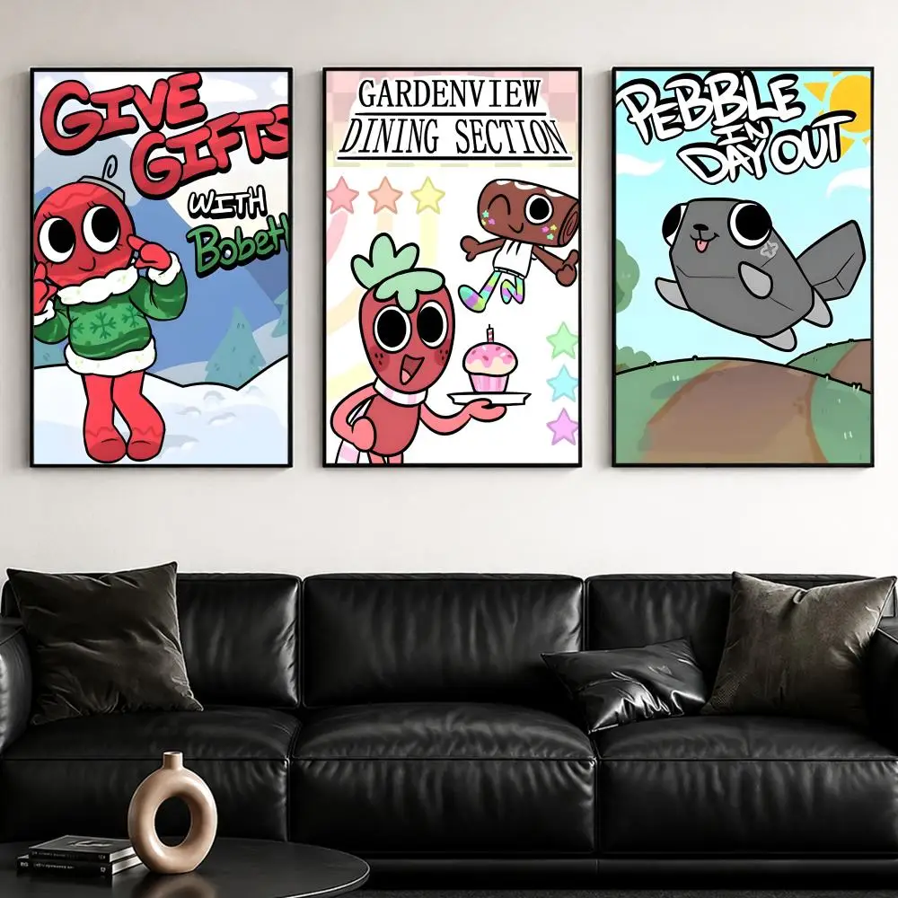 Cartoon D-Dandy's WorldS Poster Self-Adhesive Stylish Art Print Poster Wall Home Decor