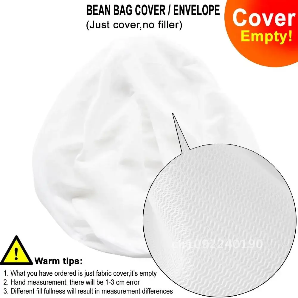 150-240L Bean Bag Sofa Insert Core without Filling Polystyrene Foam Bag Zipper Inner Wash EPS Big Stuffing Filler Beanbag Ball