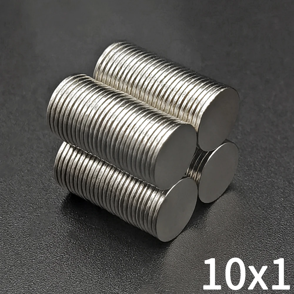 10x1mm Diameter round Magnet Small Super Strong Powerful Magnetic Neodymium for Fridge Board Disk