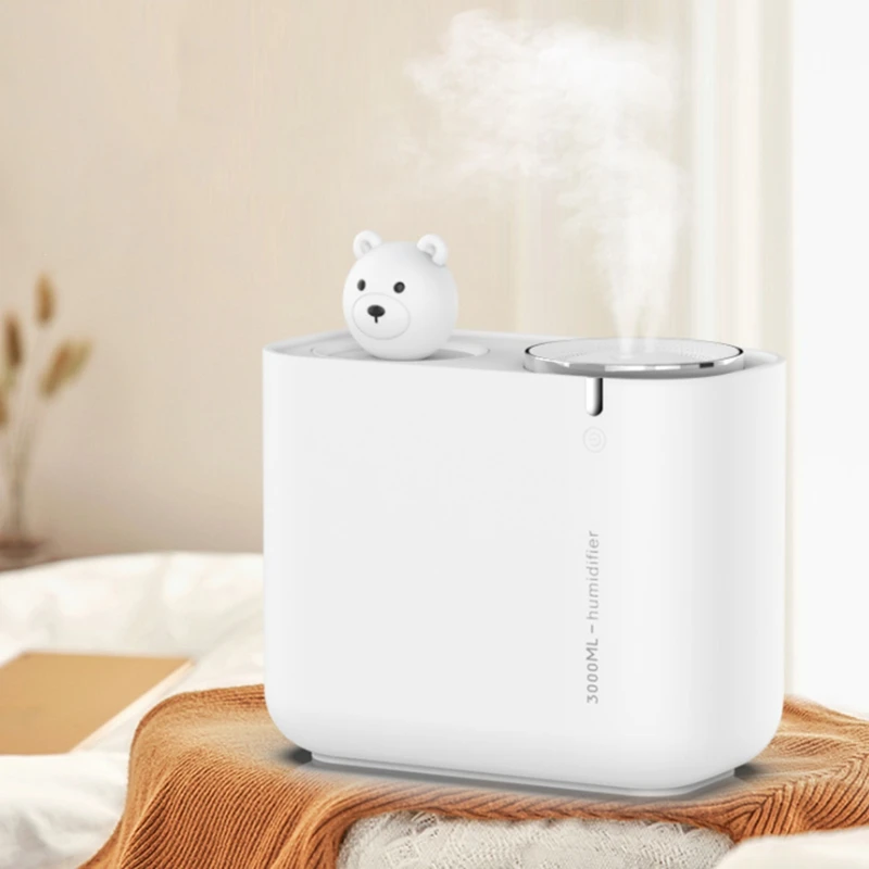 Ультразвуковой увлажнитель воздуха с двумя соплами, 3000 мл