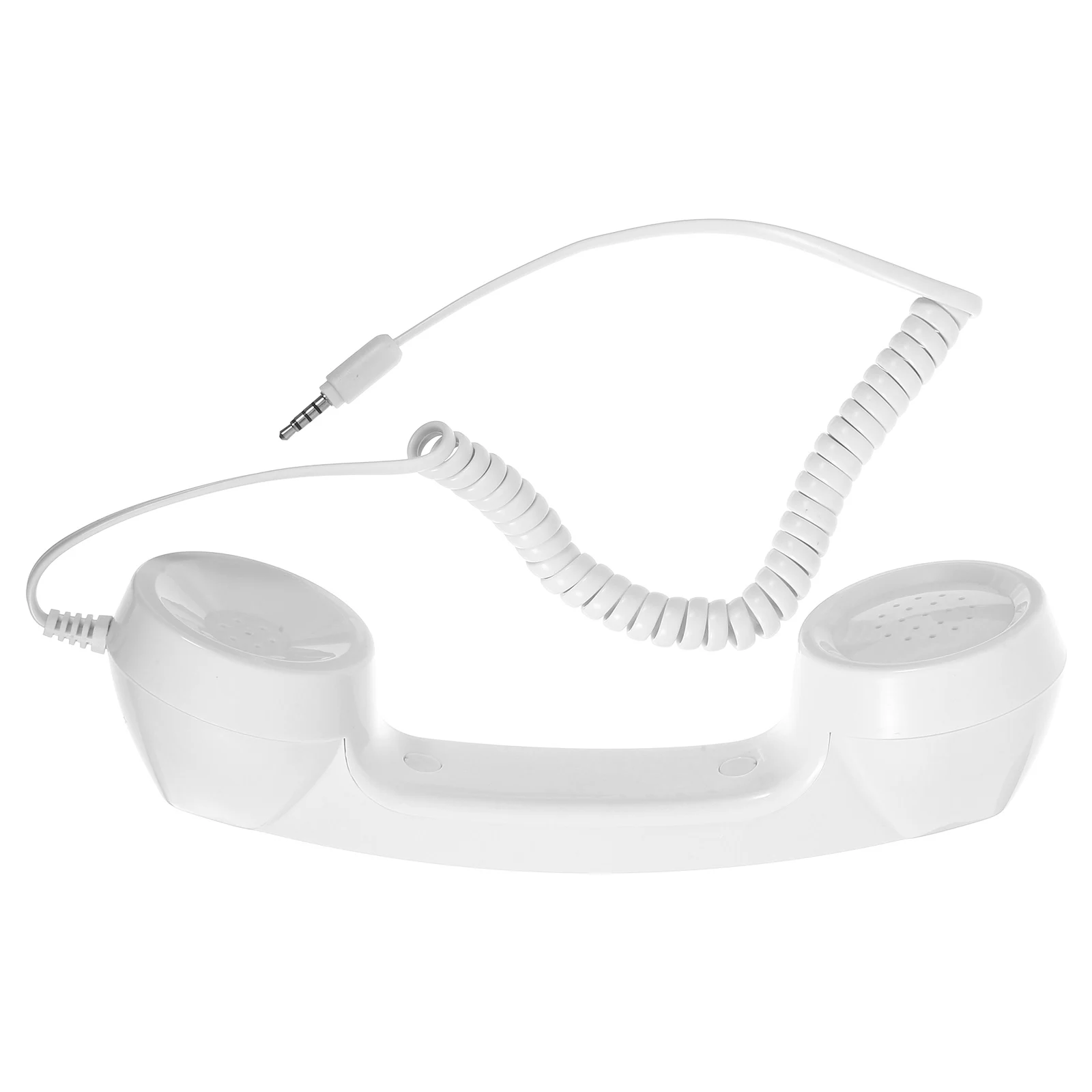 

Retro Phone Handsets High Quality Pink White Vintage Plastic Office Universal Landline Wired Headset Replacement Stylish Design