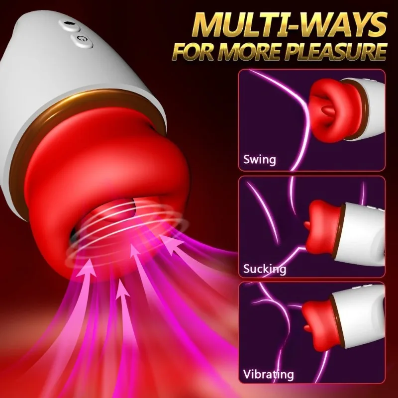 هزاز مص قوي للأدوات المثيرة الخاصة آريس لعق اللسان البظر الحلمة البظر منتجات مص للفتيات QINYU #3