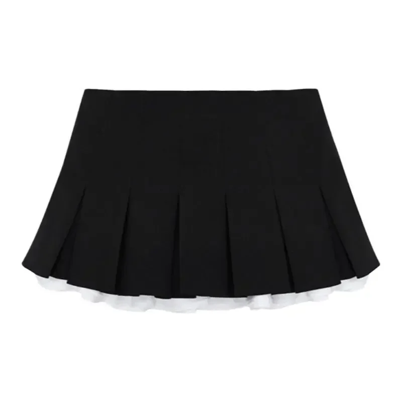 Hot Girl Temperament Versatile Cake Female High Waist Slim Pleated New A-line Skirt