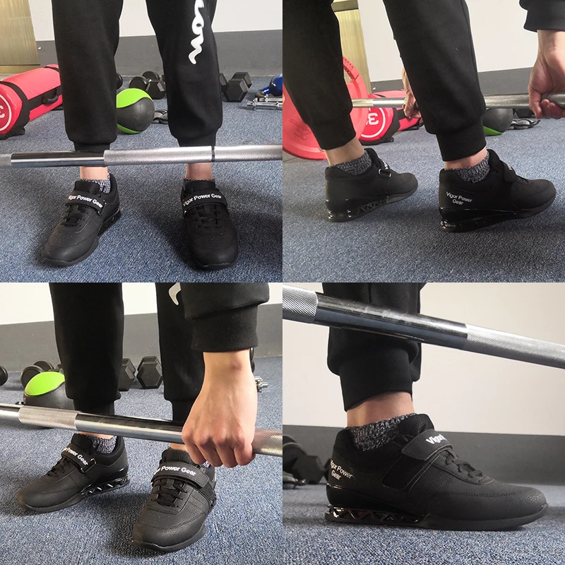 Unisex buty do podnoszenia ciężarów, przysadziste buty do ciężkiego ciągnięcia i treningowe buty gimnastyczne do podnoszenia Crossfit, martwy ciąg