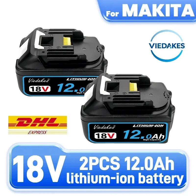 NEW Original For Makita 18V Battery 12000mAh Compatible with DTD173 DHP487 DJV182 Professional Power Tools BMS Protection√