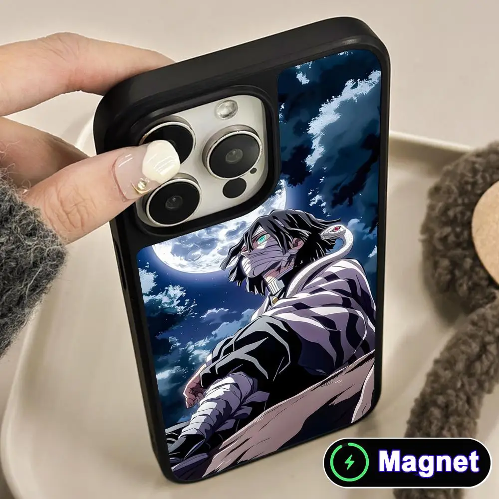 

Blade Extinction Obanai Phone Case for iPhone 17 16 15 14 13 12 11 Air Pro Max Plus Matte Surface Magsafe Cover