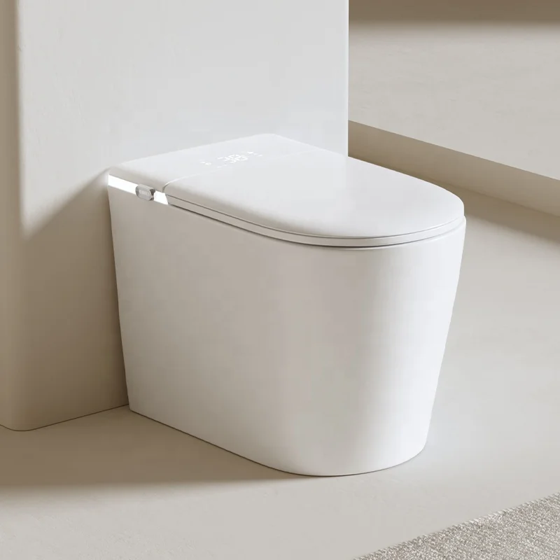 

Rimless Smart Bidet Toilet with Built in Tank Full Function LED Intelligent Automatic Adjustment WC Smart Intelligent Toilet
