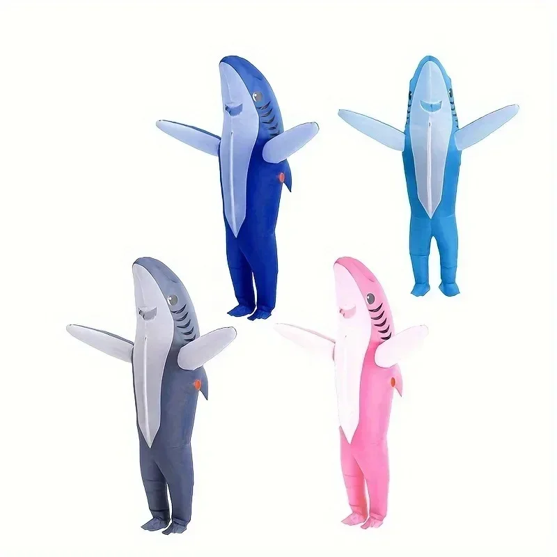 Inflatable Shark Costume For Adult And Teens Funny Halloween Costumes Cosplay Fantasy Costume Birthday Graduation Party Costumes