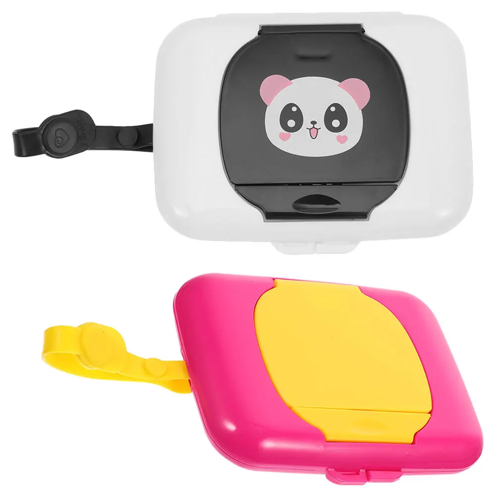 2 Stuks Babydoekjes Doos Draagbare Duurzame Compacte Opbergdoos Veeg Houder Hervulbare Outdoor Reizen Tissue Dispenser Lichtgewicht