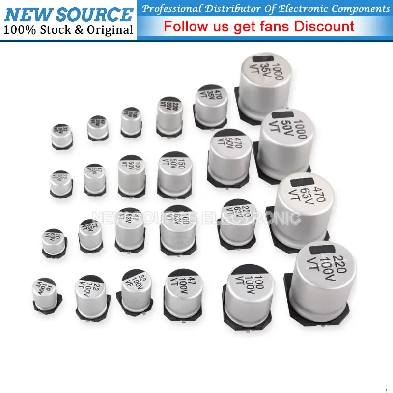 20pcs  SMD Electrolytic Capacitance 16V 470UF 8*10.2MM Aluminum Electrolytic Capacitance Capacitor