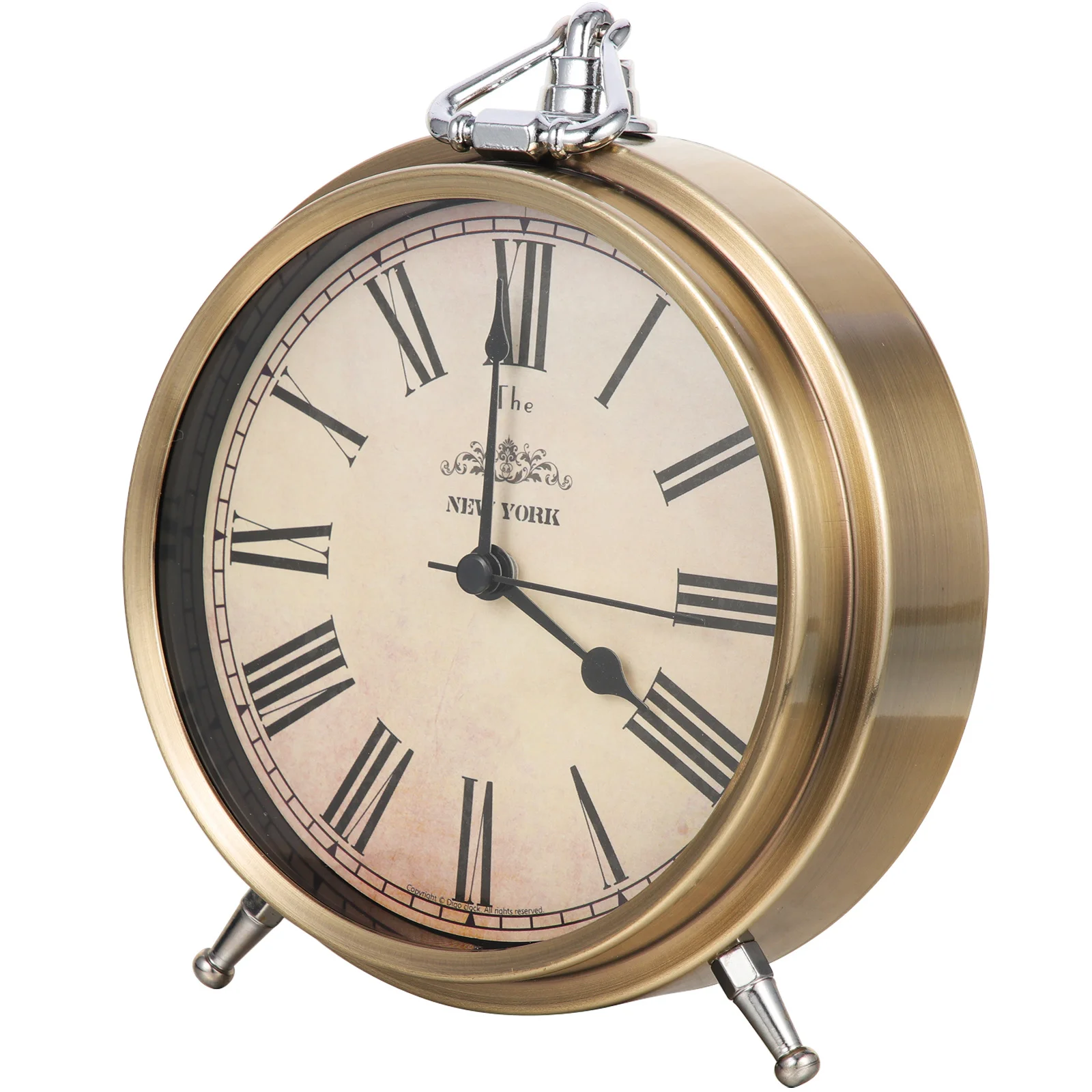 

Retro Alarm Clock Desktop Operated Silent Nightstand Timepiece for Bedroom Kids Room Home Decor Modern Farmhouse Style