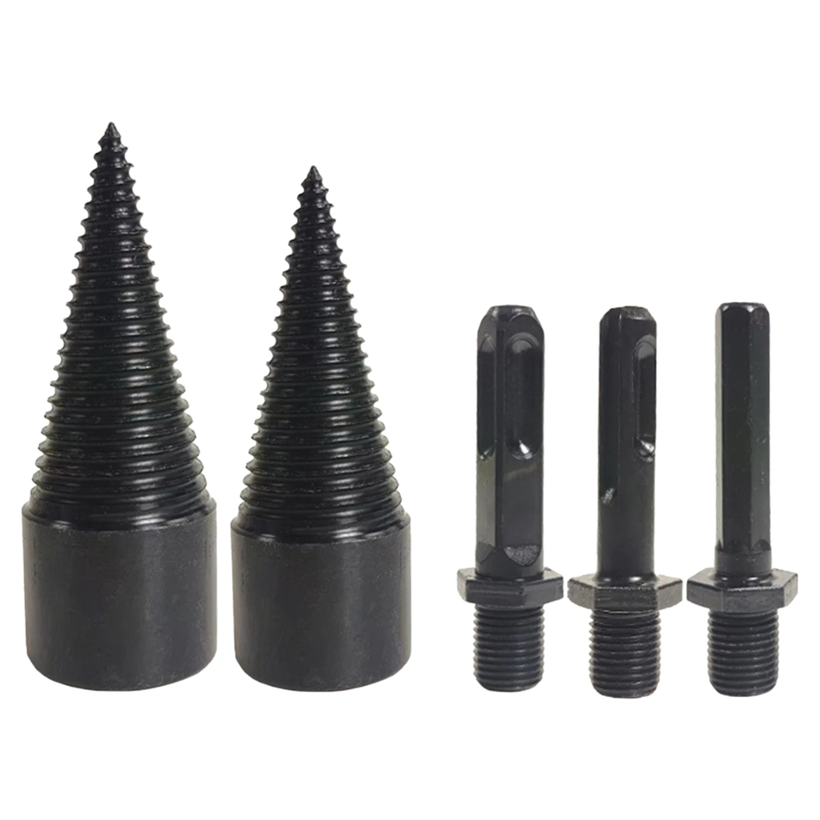 42mm+32mm Wood Log Splitter Firewood Drill Bit With 3 Handles Detachable for Electric Drill Kindling Splitter view 2