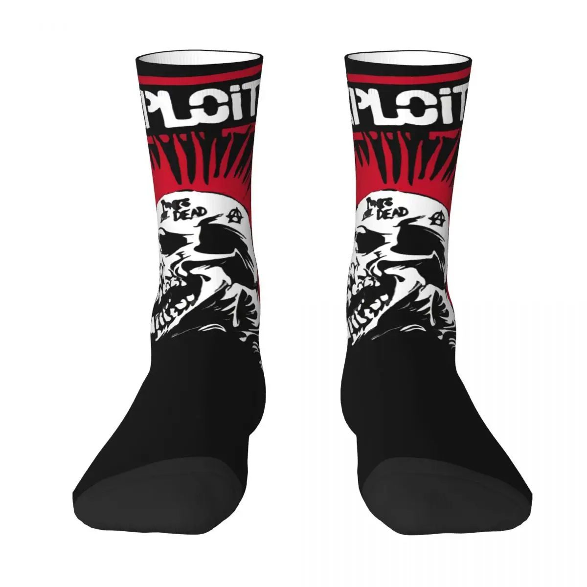 The Exploited Socks band Casual Stockings Winter Non Slip Men's Socks Warm Soft Design Cycling Socks