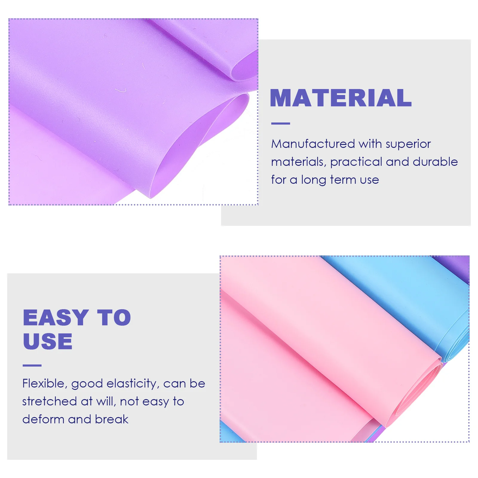 

3Pcs Elastic Resistance Bands Set Exercise Bands for Yoga Stretching Workout Fitness Training Resistance Band for Strength