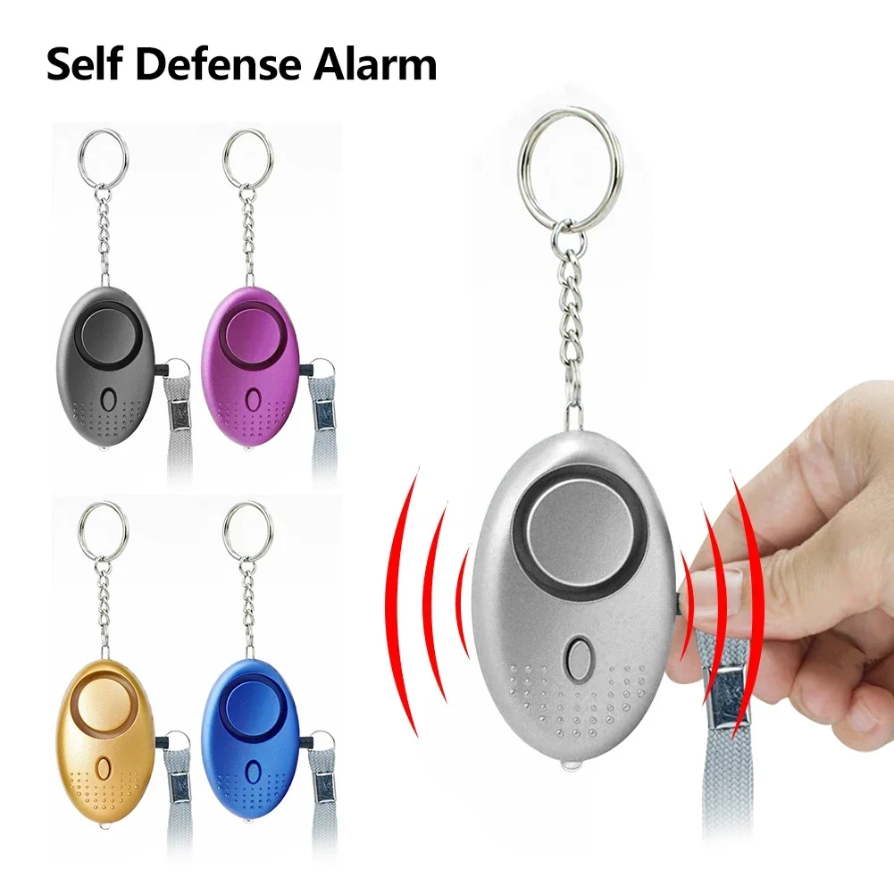 130dB Self Defense Alarm Security Protect Alert Scream Loud Emergency Alarm Keychain Personal Safety For Women Kids Girl