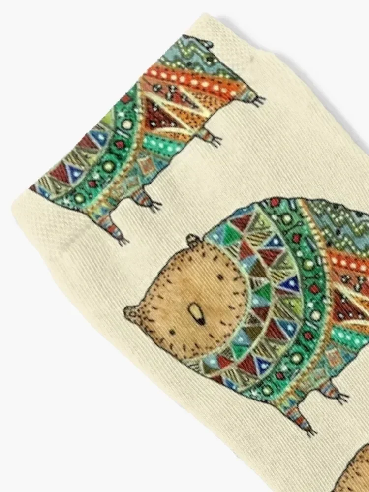 Aztec Bear Socks funny gift Children's Man Socks Women's