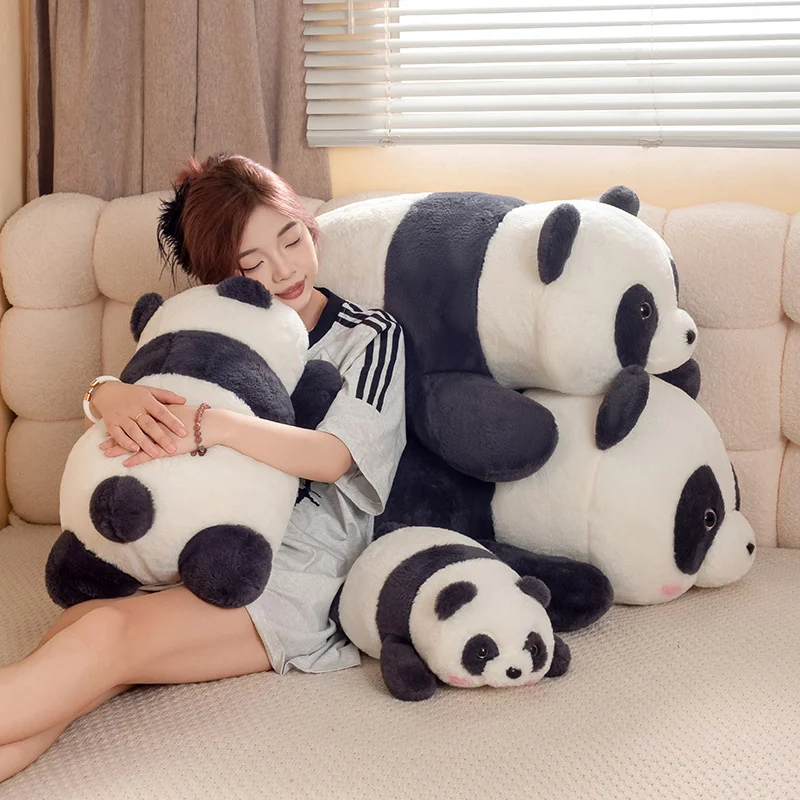 45-80cm Stuffed Giant Panda Plush Toys Soft Panda Cartoon Animal Bear Stuffed Doll Classic Birthday Gifts