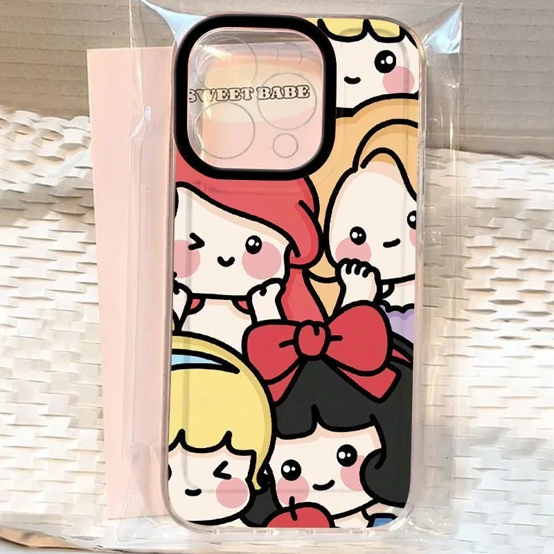 Disneys Cute Princess Snow White Clear Space Phone Case For Huawei P 30 50 Pro Lite Nova 5 6 7 9 7SE Pro 5G Transparent Cover