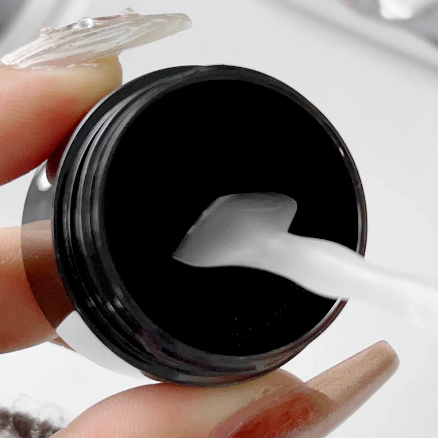 Wasserdichter, einfacher Eyeliner-Stempel, langlebige, doppelseitige Wimpernvorlage mit Tintenpaste, schwarzer Eyeliner-Stempel für Anfänger