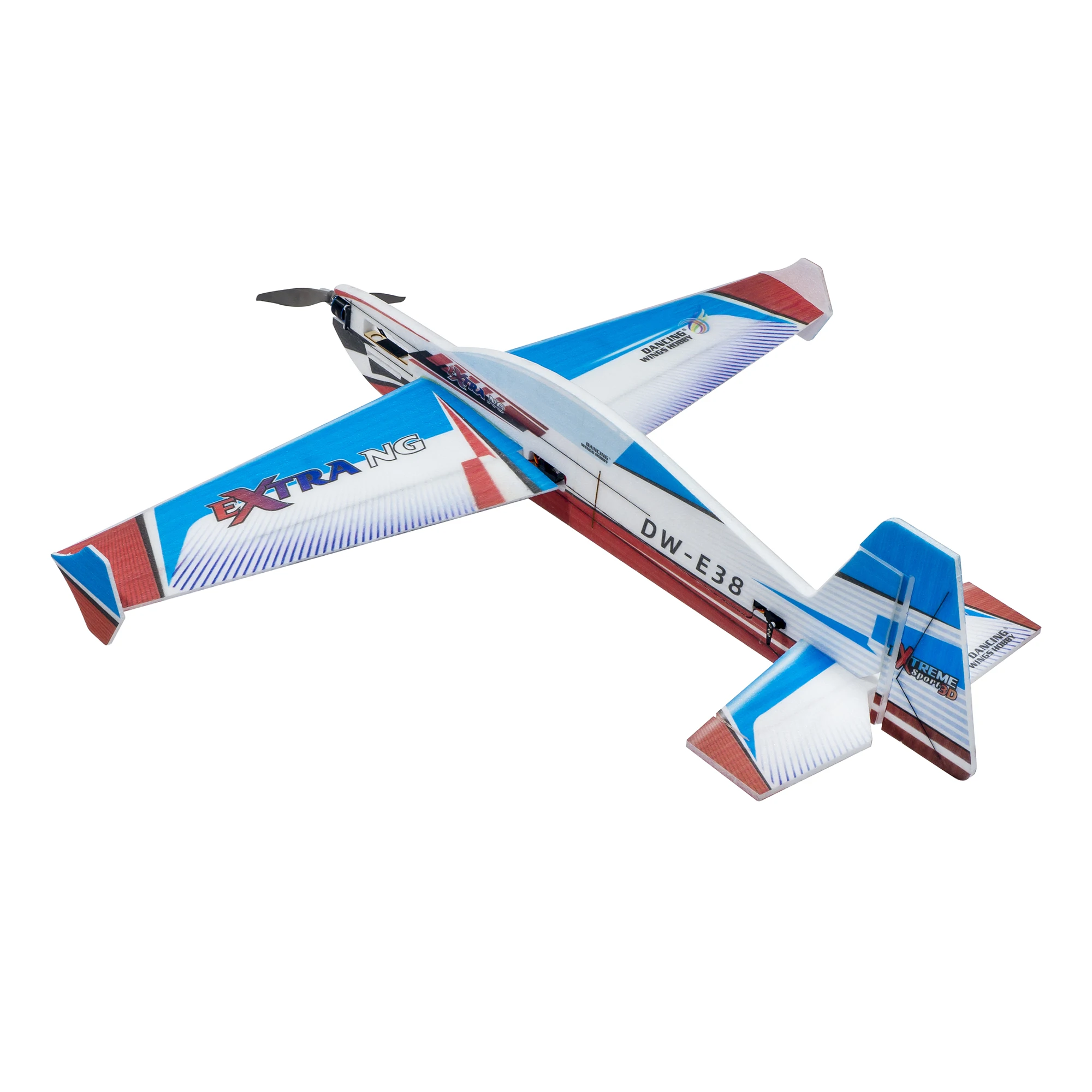 Real  Hawk EPP Foamy-3D Aerobatic Painted RC Airplane, Electric RC Aircraft, Outdoor Toy, Extra-NG Wingspan, 1200mm