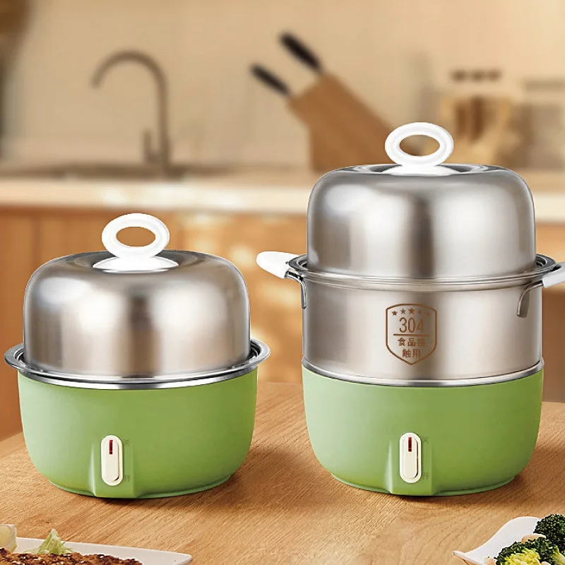 

350W Egg Cooker Portable Low Power Student Dormitory Fast Breakfast Machine Automatic Power Off Multifunction Electric Steamer