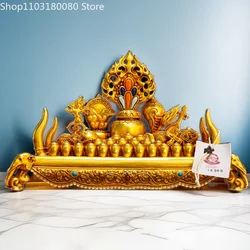 Copper gilding cinta^-maN!i One hundred throne decor Tibet buddhism sculpture Large,27cm,20cm,15cm