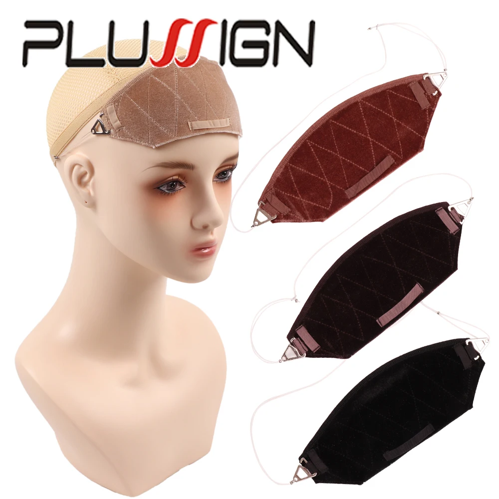 

Wig Accessories Wig Grip Band For Glueless Wig Velvet Wig Grip Band With Adjustable Transparent Thread For Keeping Wigs in Place