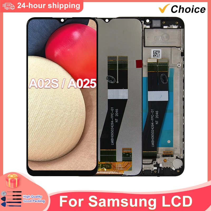 MSMADE Samsung Galaxy A02S 6,5-дюймовый ЖК-дисплей с сенсорным экраном и дигитайзером, совместимый с моделями SM-A025F/DS