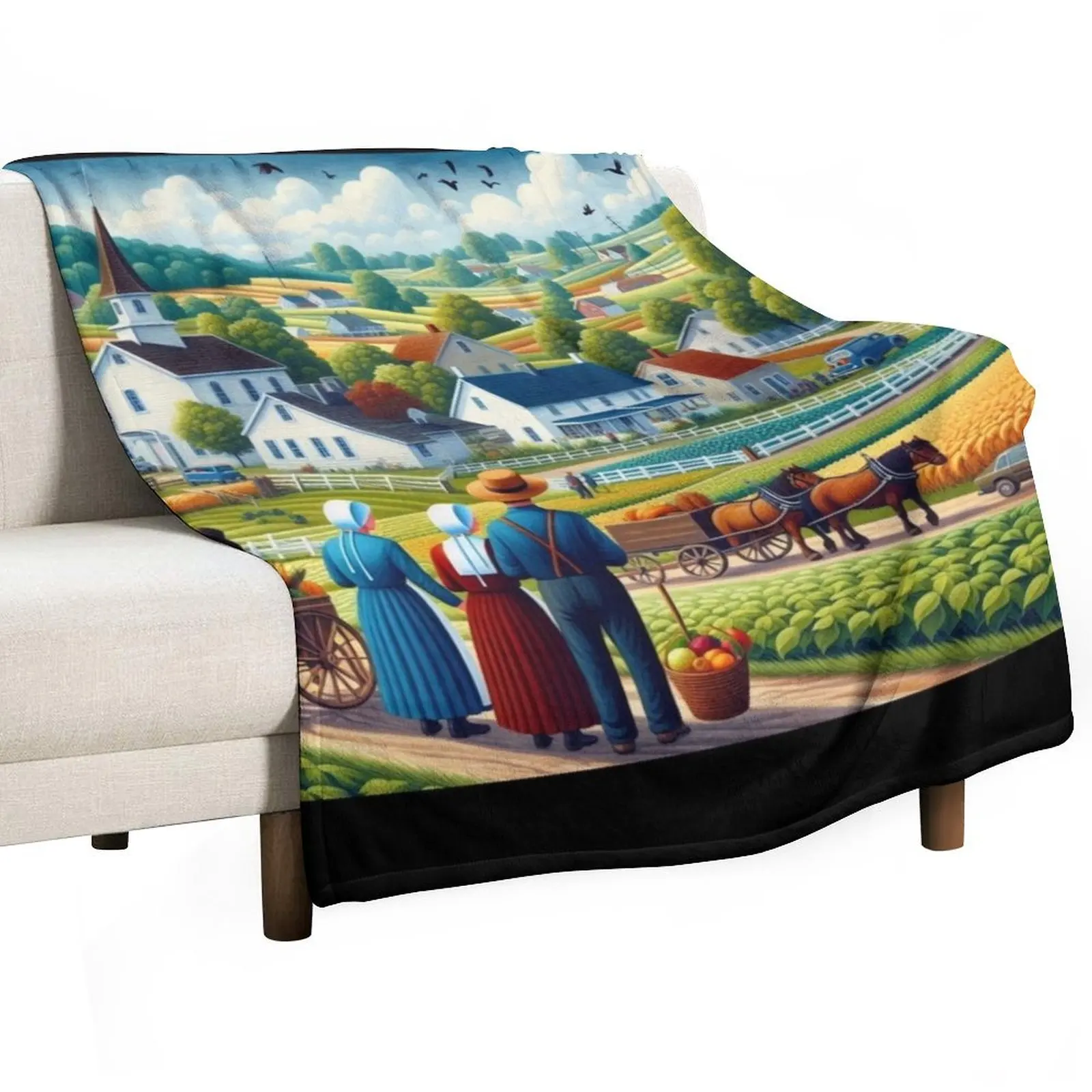 

Amish 5 Throw Blanket Luxurious Soft Fuzzy Blanket for Sofa Bed