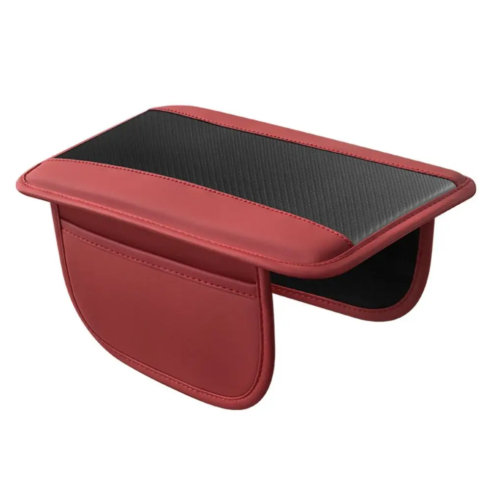 Creative Carbon Fiber Car Armrest Pad Universal Multifunctional Storage Bag Height Increasing Armrest Pad