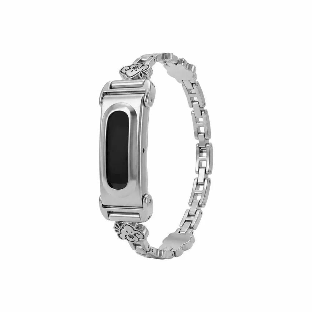 Replacement Cats Dogs Patterns Wristbands Adjustable with Frame Band Loop Zinc Alloy Watchband for Google Fitbit Air