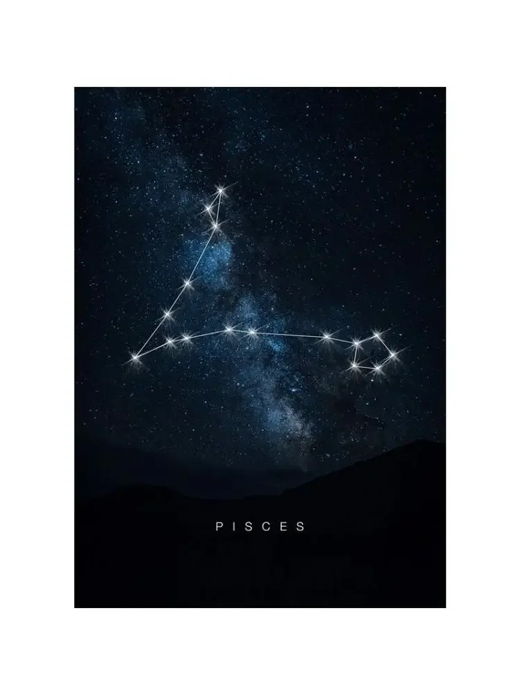 Mysterious and Dreamy Space Constellations Maps Artwork Canvas Painting and Prints Wall Art Picture Perfect for Living Room Home