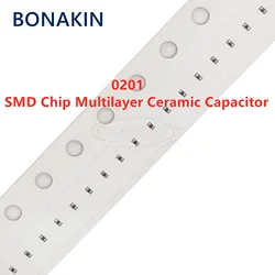 100PCS 0201 10NF 16V 25V 50V ±10% 0.01UF 103K X7R SMD Chip Multilayer Ceramic Capacitor