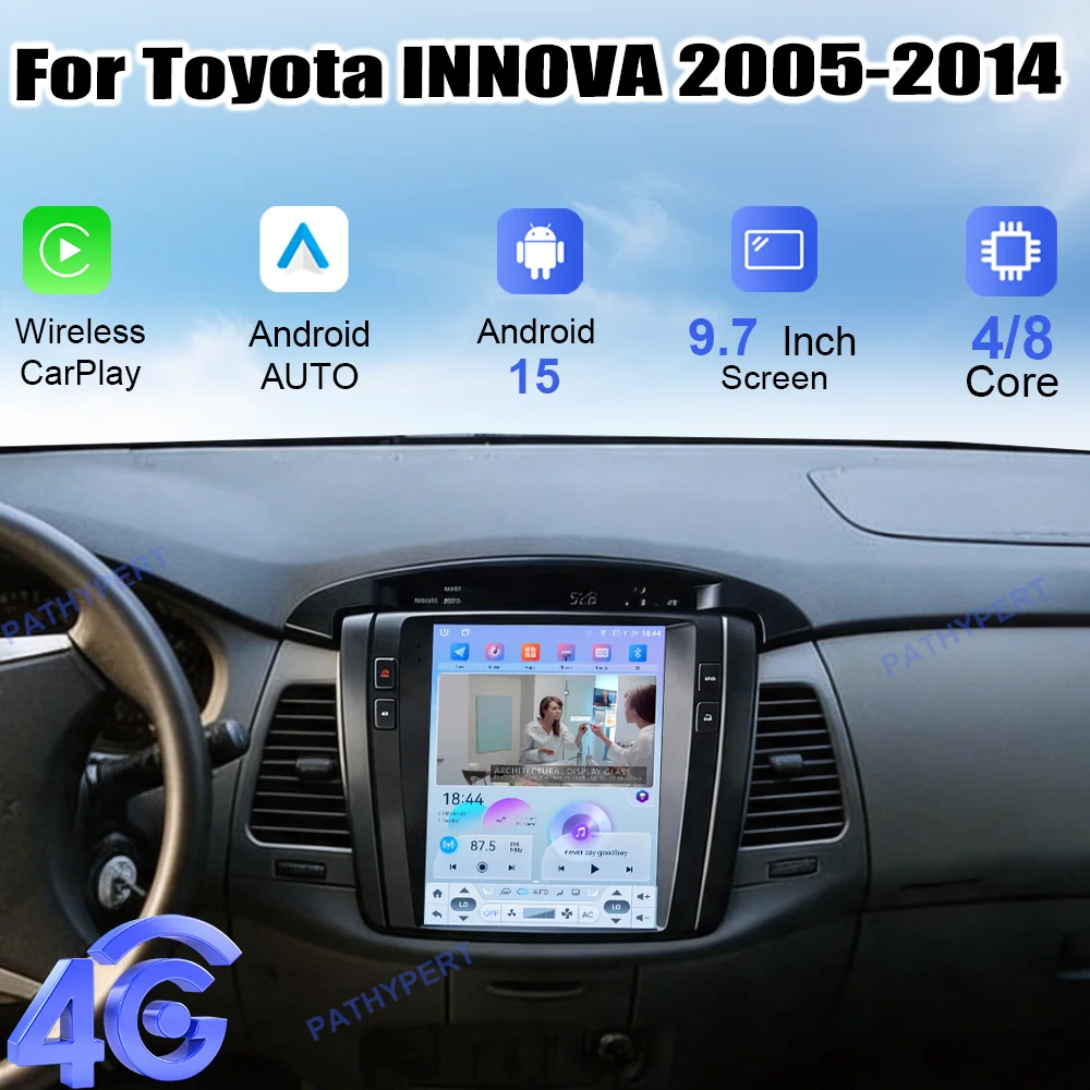 Android 15 Wireless Carplay AutoRadio 9.7