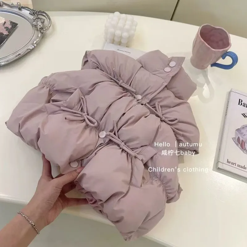 

Girls Vest Autumn And Winter New Style Children's Cotton Coat Winter Baby Warm Vest Kids Clothing