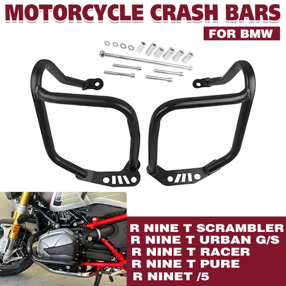 Motorcycle Engine Guard Highway Crash Bar Stunt Cage Protector Slider Bumper For BMW R Nine T Scrambler R9T Racer Pure 2014-2022